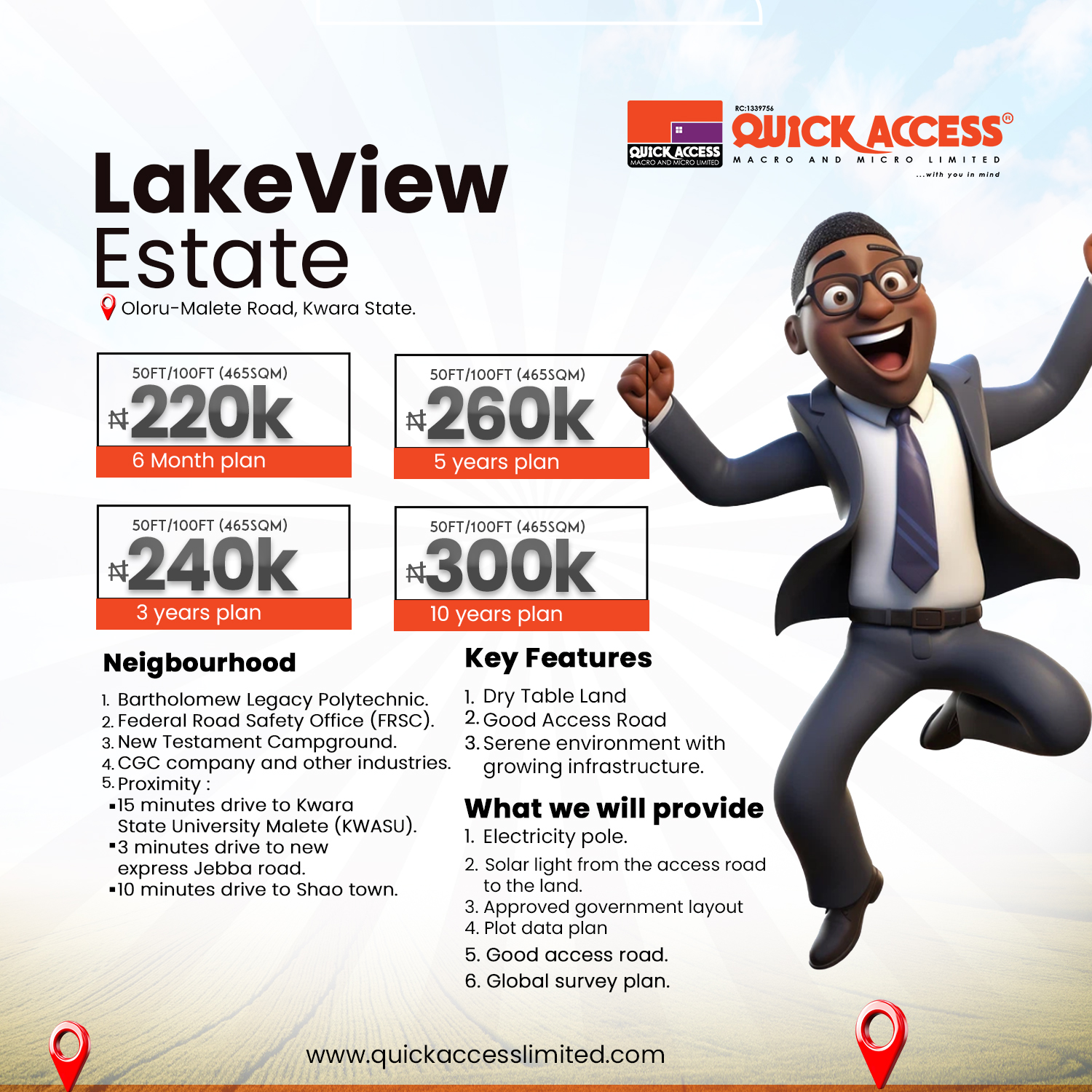 LakeView Estate Plot 90 (OUTRIGHT 465 SQM)